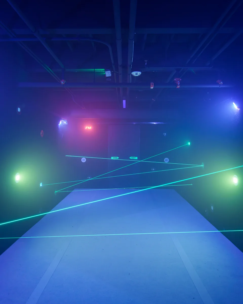 Laser Maze exhibit at Lintshiwe